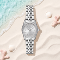 Montre Michael Kors Petite Lexington Silver 26 mm, cadran champagne argenté – TIJD&CO