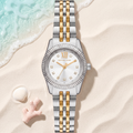 Montre Michael Kors Petite Lexington Bicolore 26 mm, or et acier, index cristaux – TIJD&CO