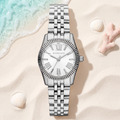Montre Michael Kors Little Lexington Silver 26 mm, cadran argenté chiffres romains, bracelet acier – TIJD&CO