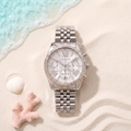 Montre Michael Kors Lexington Silver, bracelet jubilé acier, 38 mm, TIJD&CO