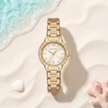 Montre Emporio Armani Mia Gold, boîtier 32 mm doré, 8 mm d'épaisseur, TIJD&CO